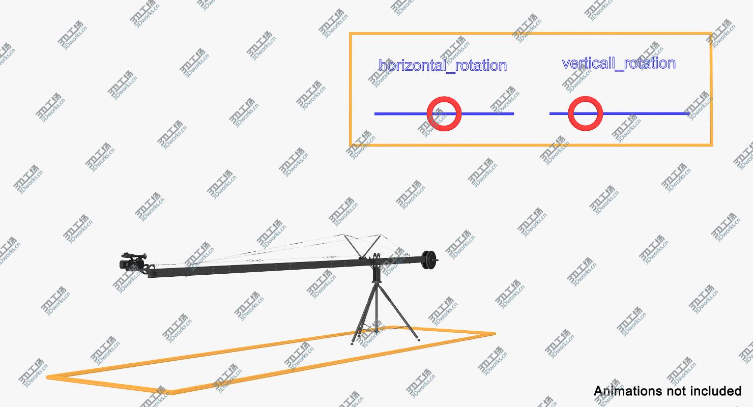 images/goods_img/202105072/3D Camera Crane with Full HD Camcorder Panasonic HC X1000 Rigged model/3.jpg